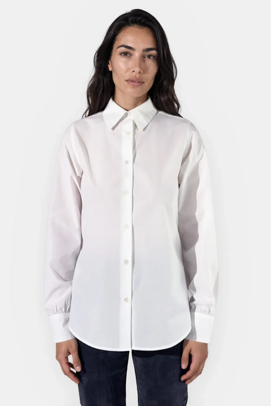 Chemise blanche en popeline de coton - Emy