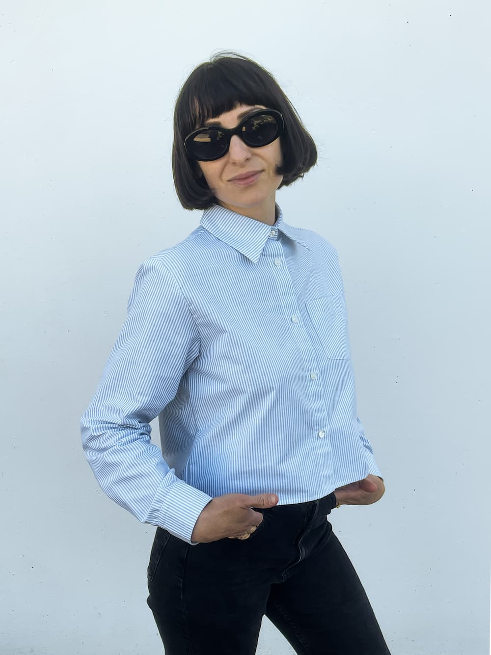 Chemise courte en coton bio - Alma