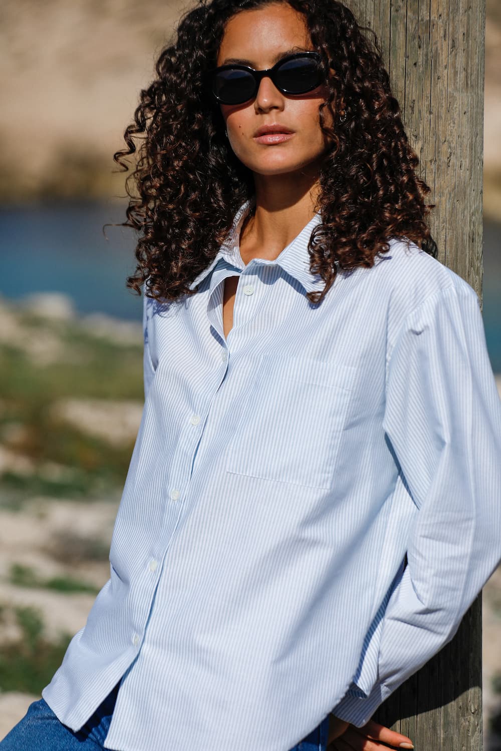 Chemise oversize en coton bio - Billie - Huguet Paris