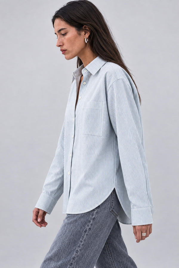 Chemise oversize en coton biologique - Billie