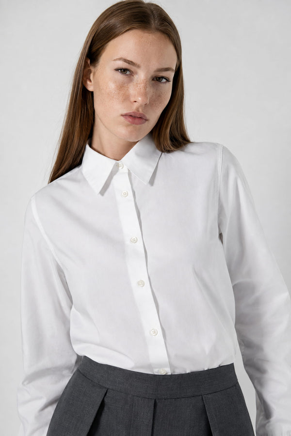 Chemise blanche en popeline de coton - Emy