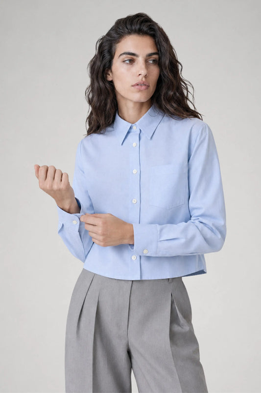 Chemise courte en oxford de coton - Alma
