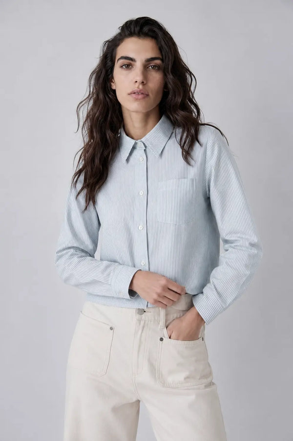 Chemise courte en oxford de coton - Alma