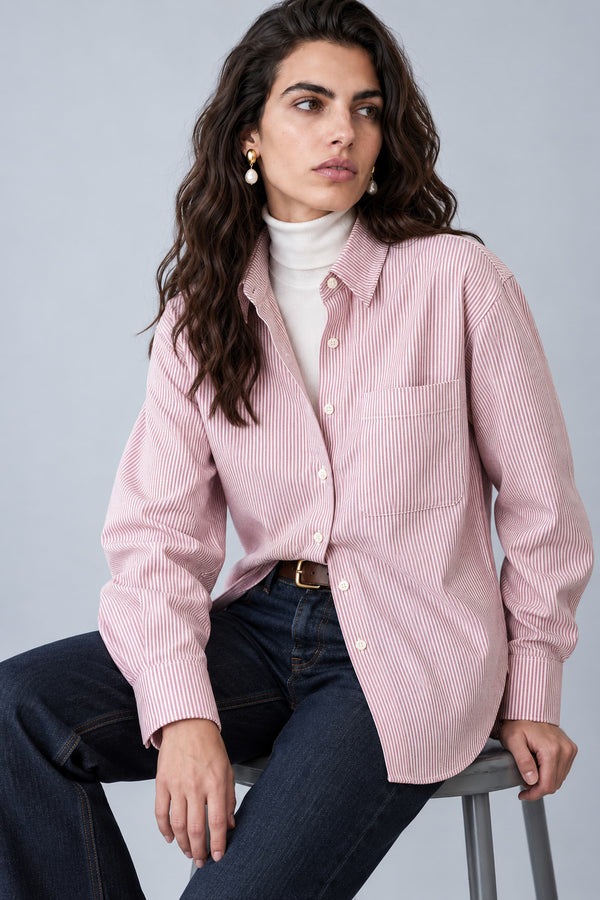 Chemise oversize en coton biologique - Billie