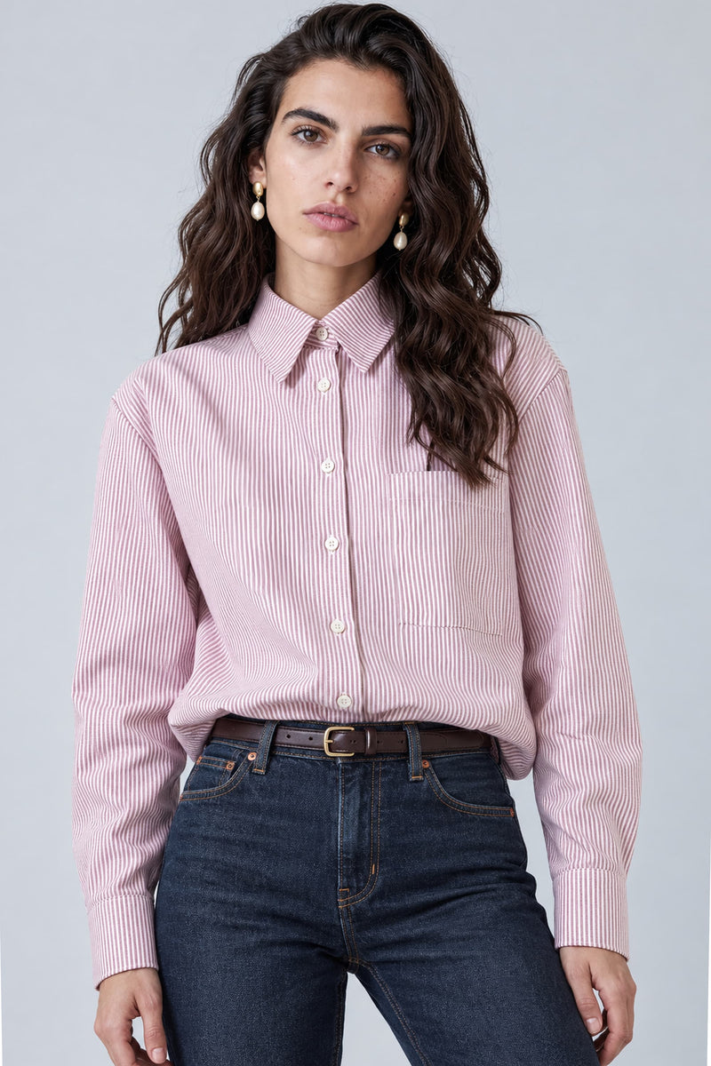 Chemise oversize en coton biologique - Billie