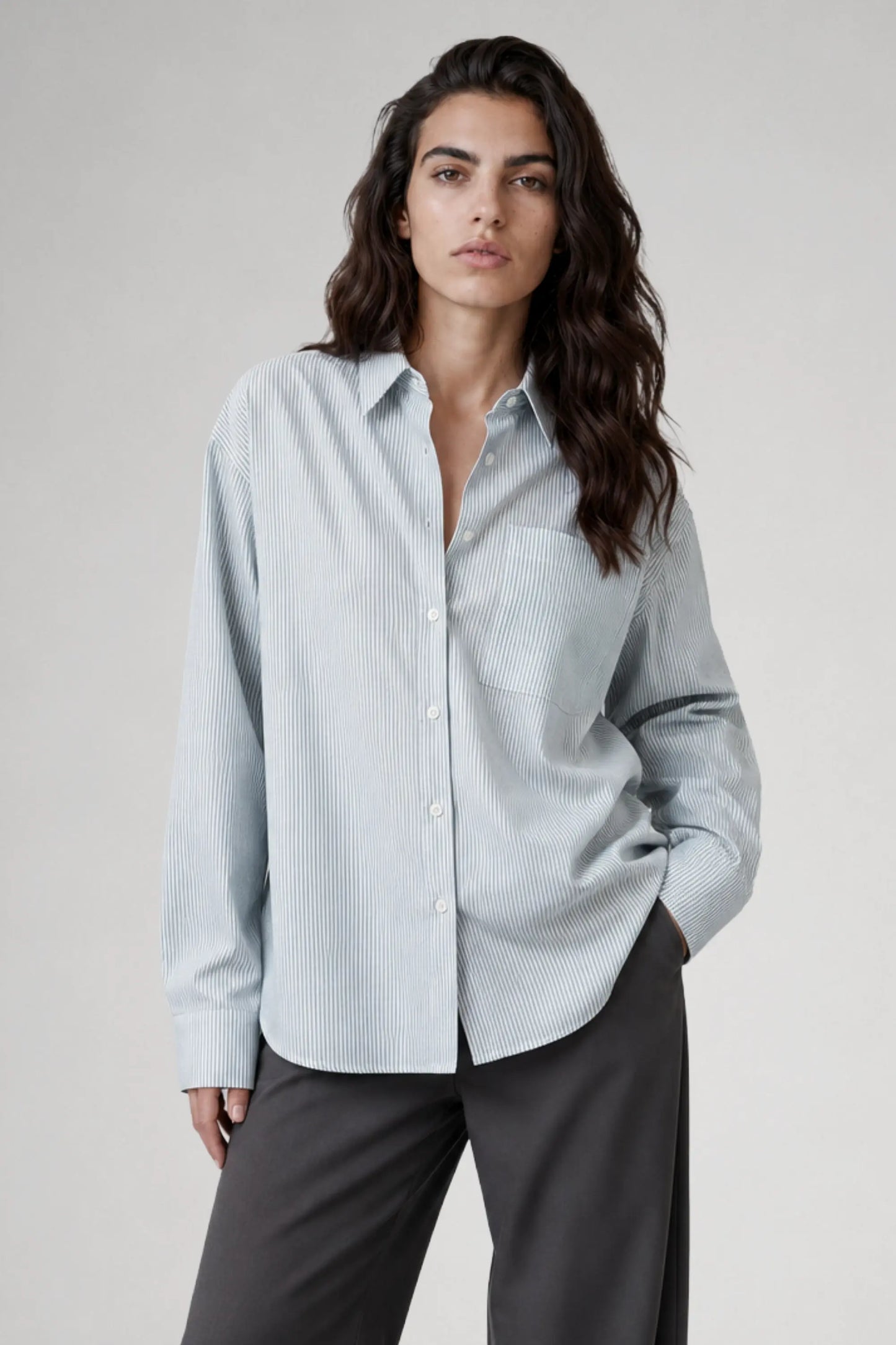 Chemise oversize en coton biologique - Billie