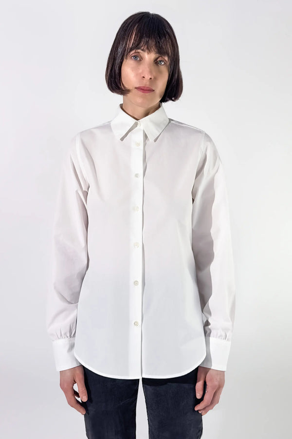 Chemise blanche en popeline de coton - Emy