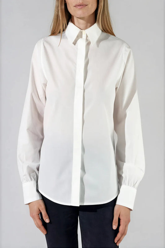 Chemise blanche en popeline de coton - Raphaëlle