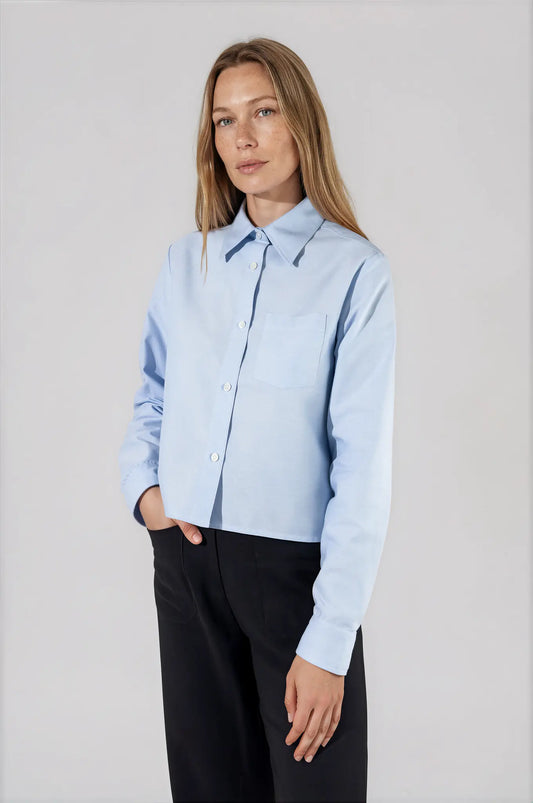Chemise courte en oxford de coton - Alma