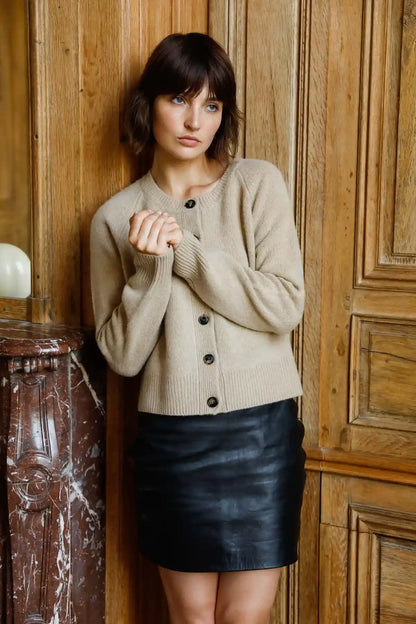 Cardigan laine mérinos vue d'ensemble