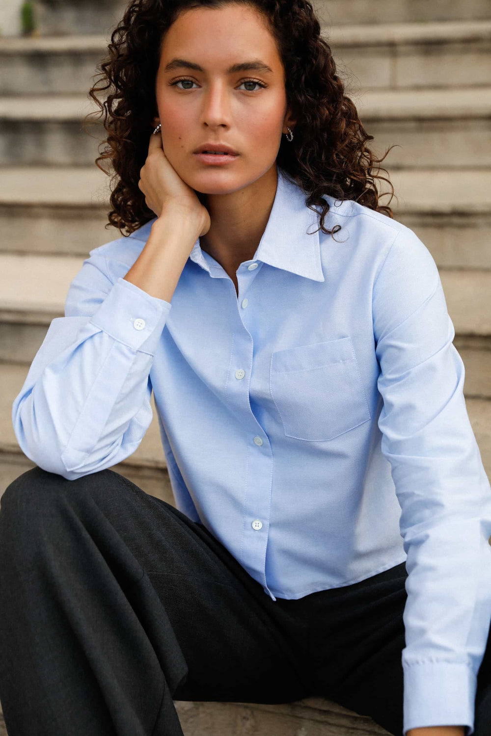 Alma shirt - Blue sky