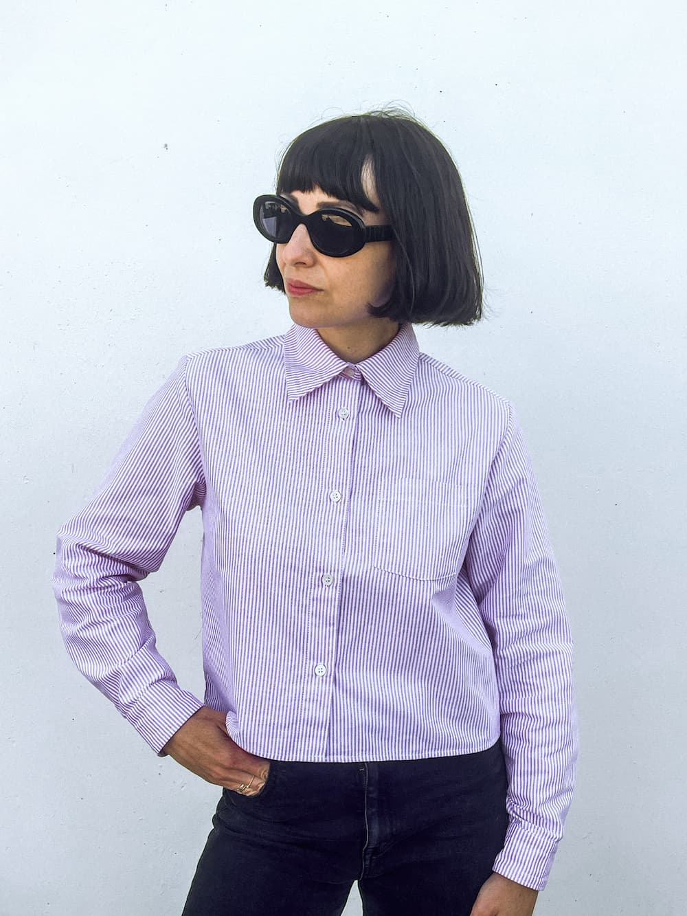 Alma shirt - Red and white stripes