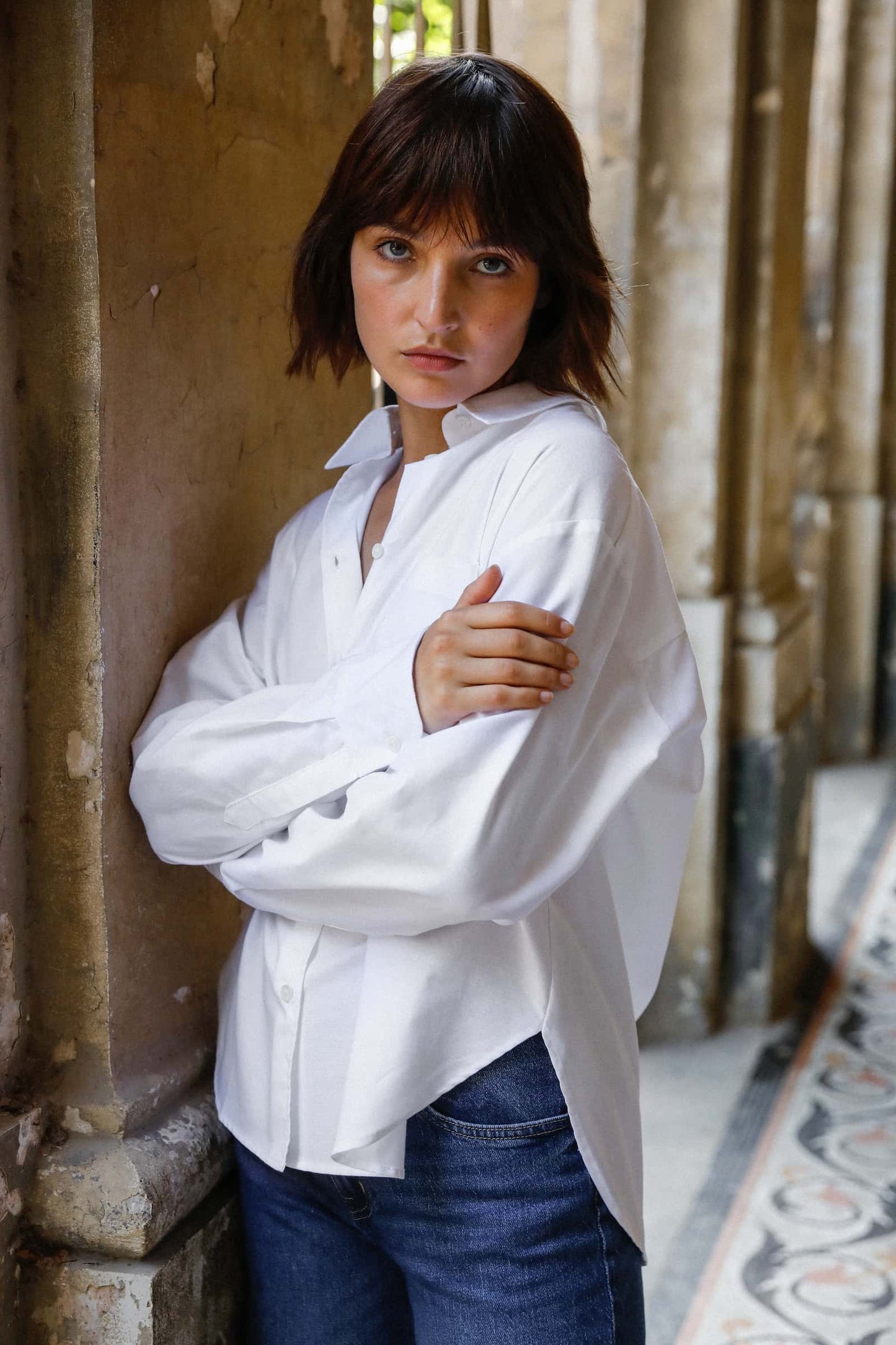 Chemise oversize en coton bio - Billie - Huguet Paris