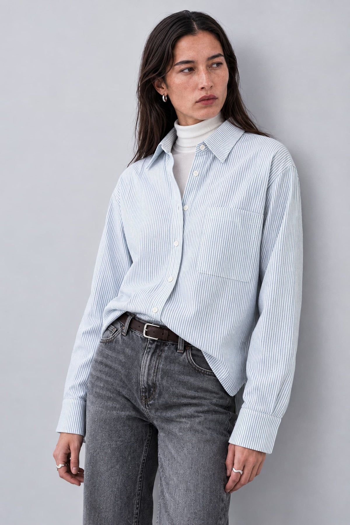 Chemise oversize en coton biologique - Billie