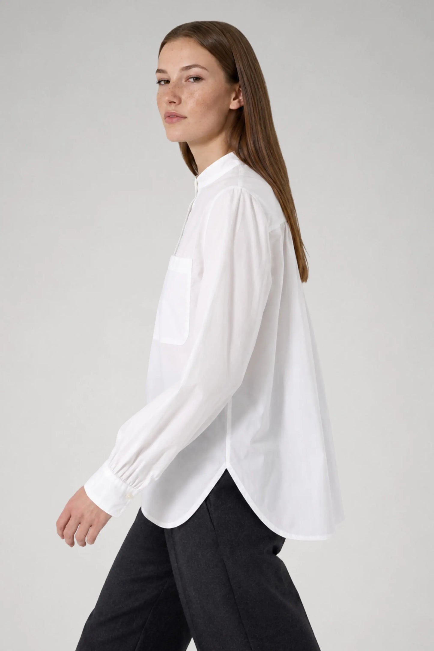 Suzanne officer collar shirt