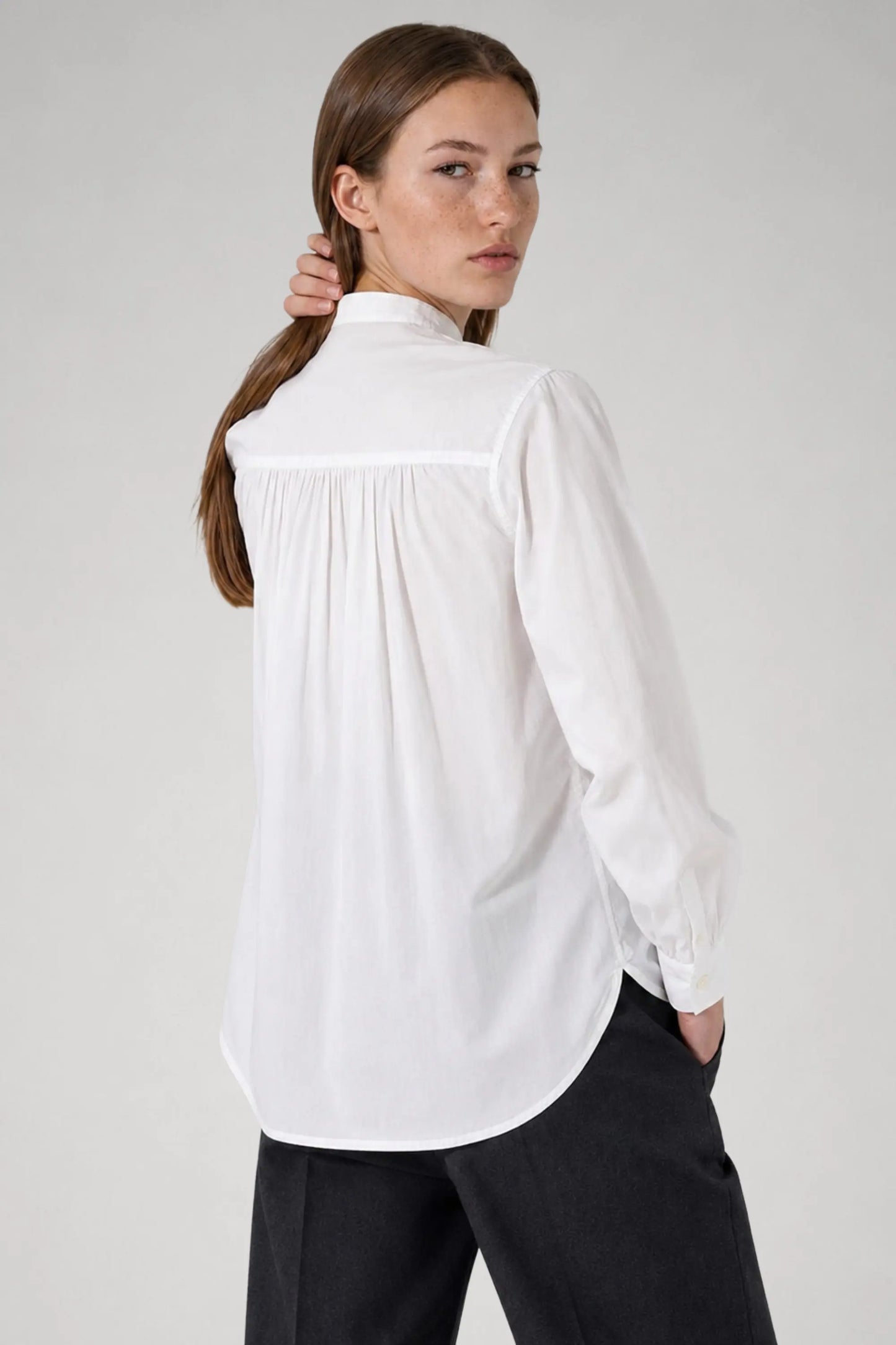 Suzanne officer collar shirt