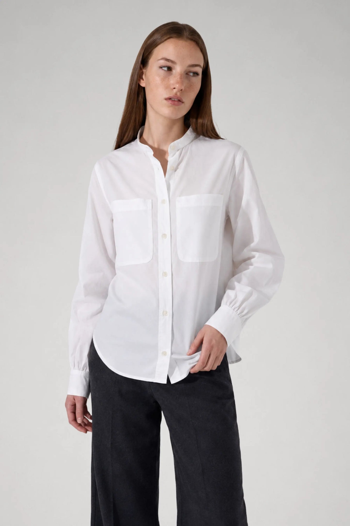 Suzanne officer collar shirt