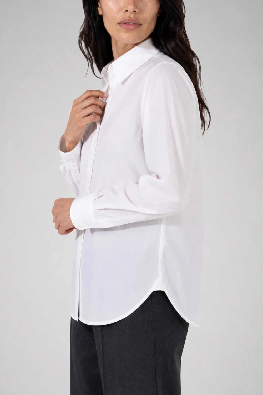 Emy white poplin shirt
