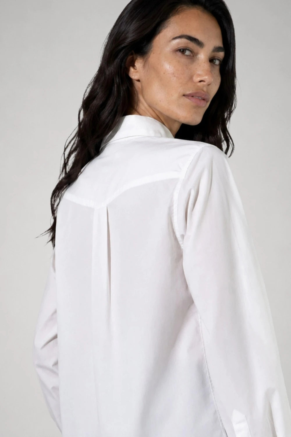 Emy white poplin shirt
