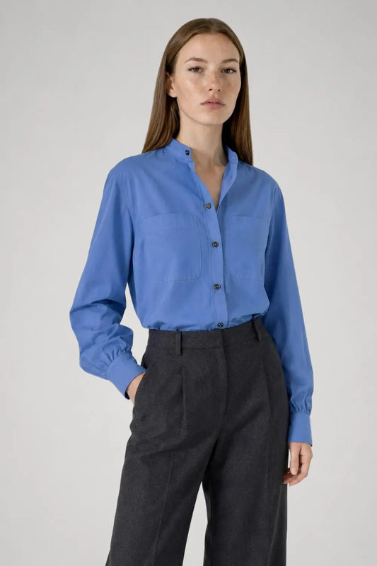 Suzanne officer collar shirt