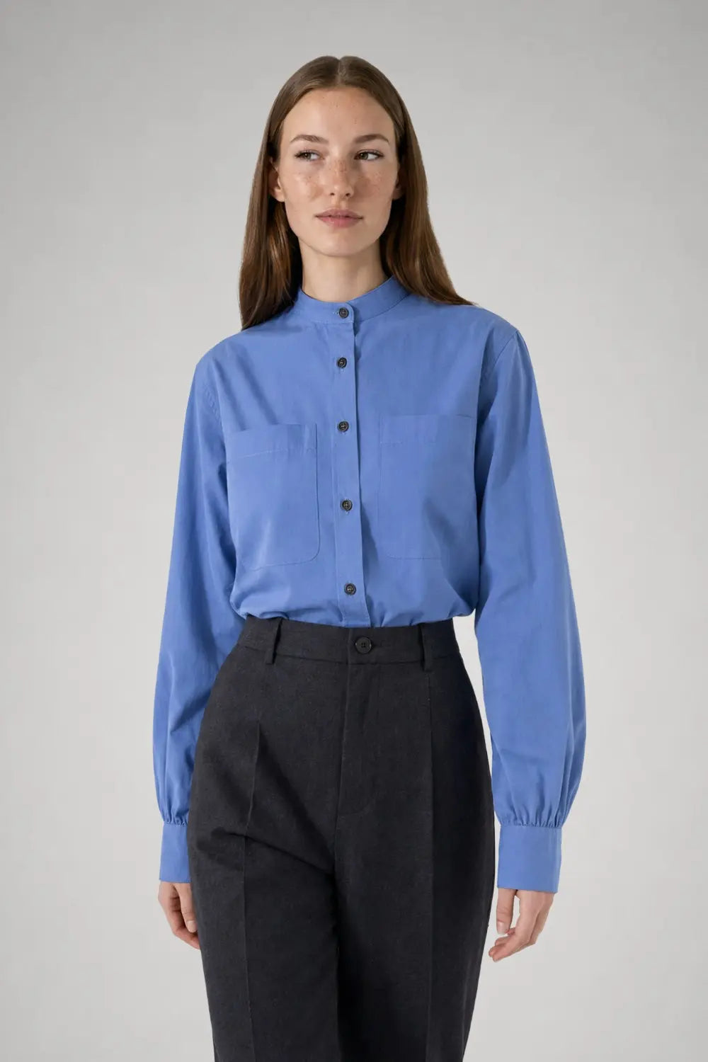 Suzanne officer collar shirt