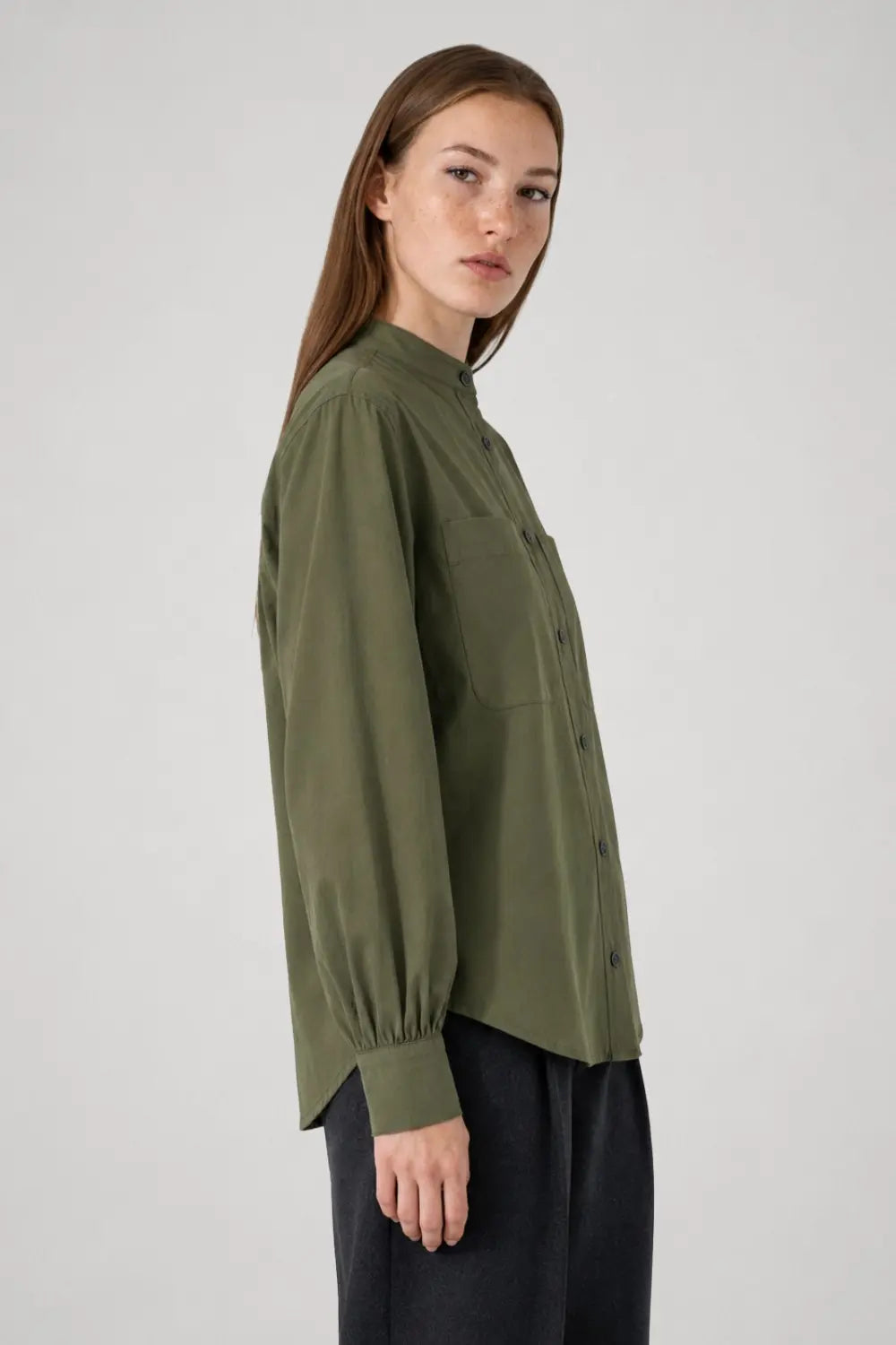 Suzanne officer collar shirt