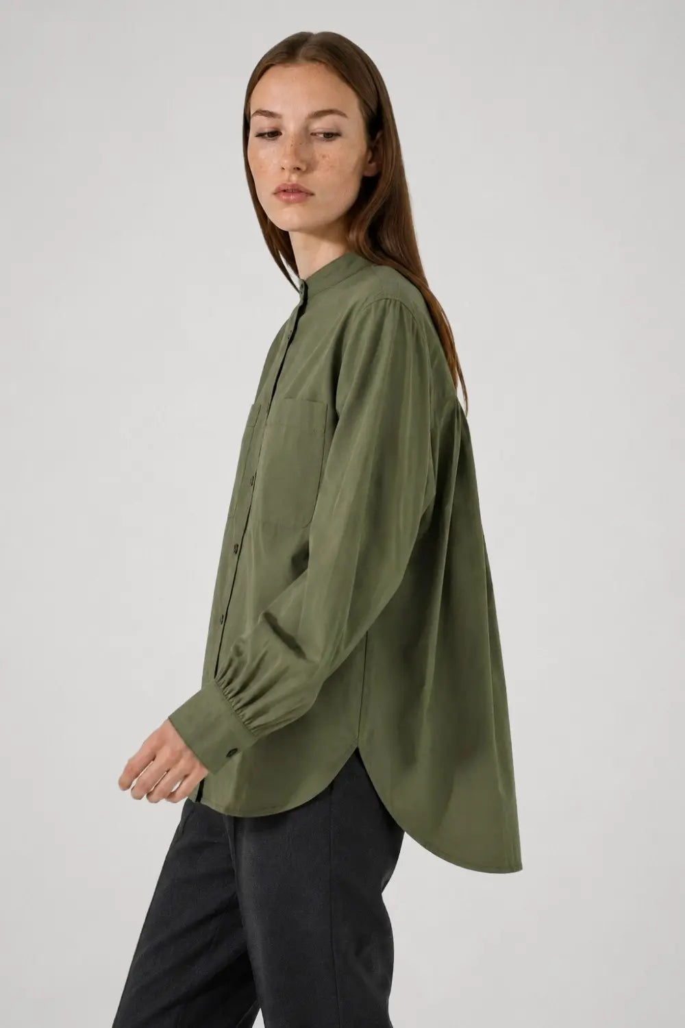 Suzanne officer collar shirt