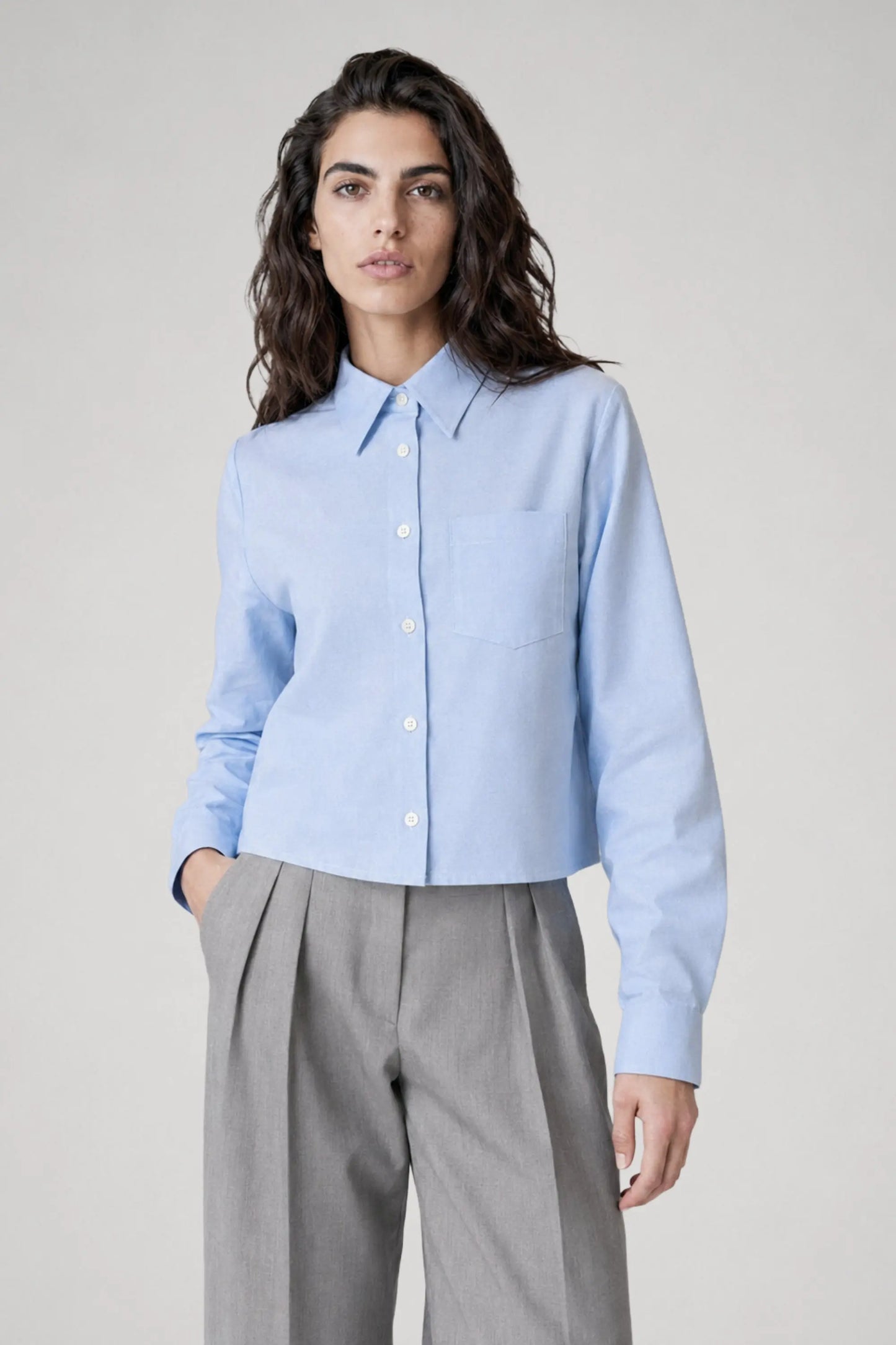Alma cropped shirt