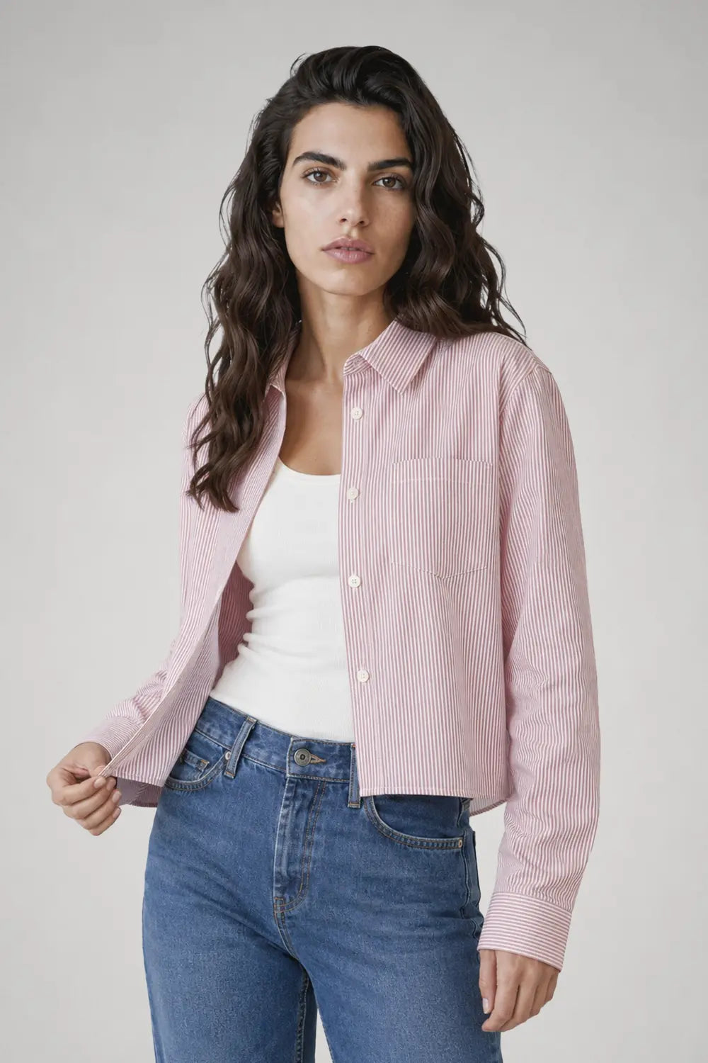 Alma cropped shirt