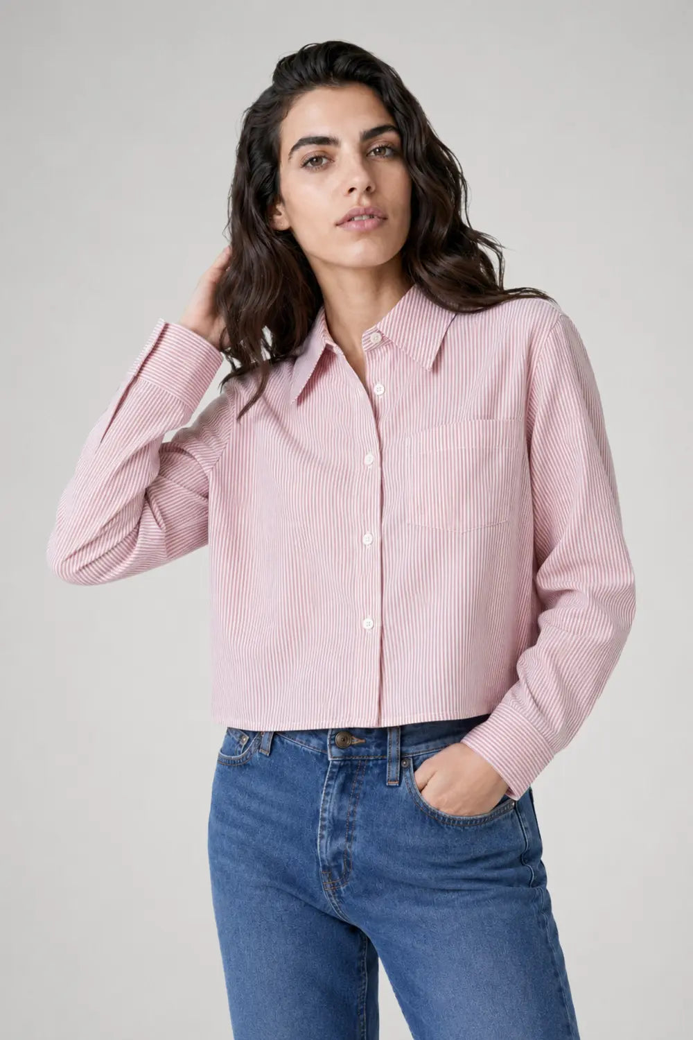 Alma cropped shirt