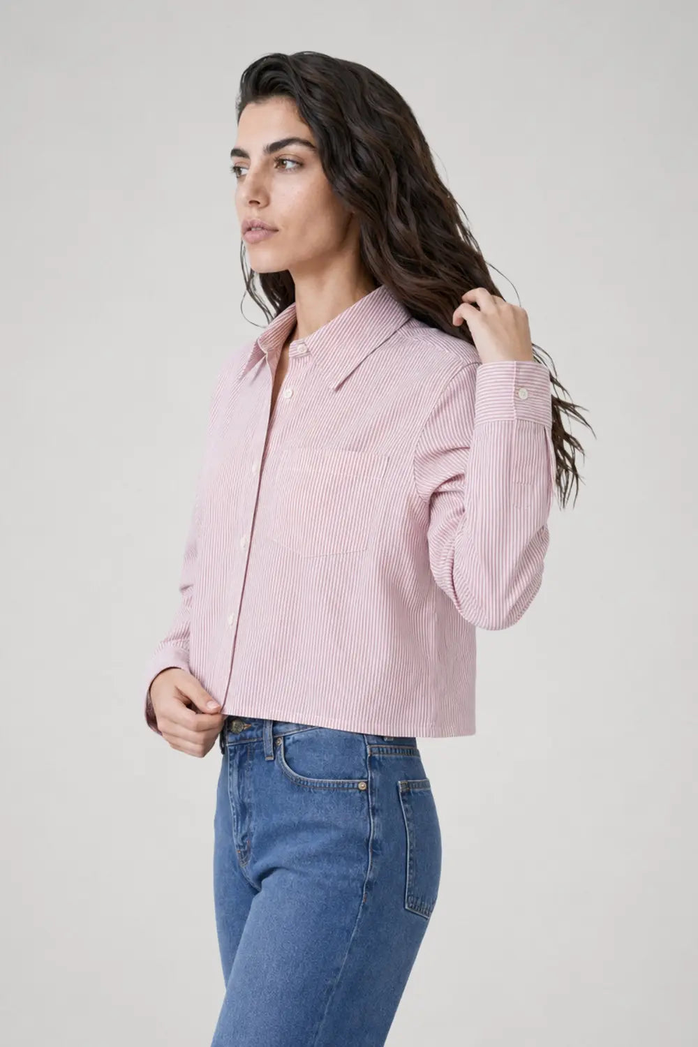 Alma cropped shirt