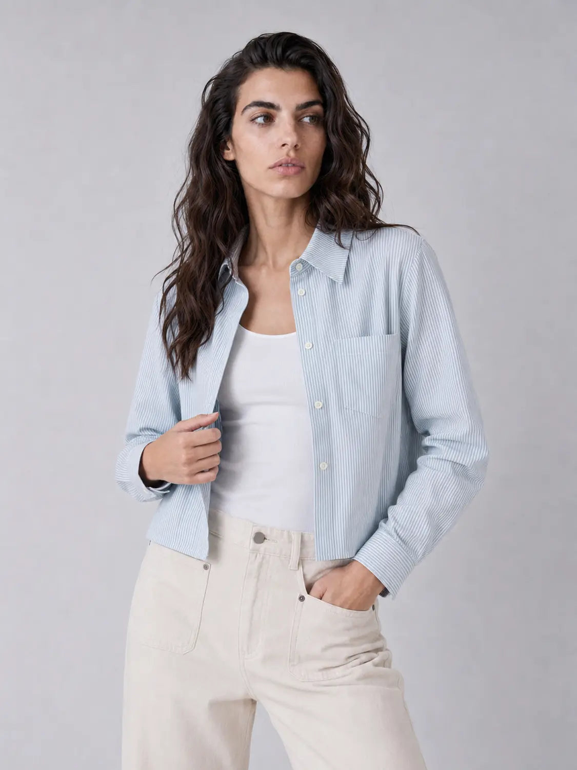 Alma cropped shirt