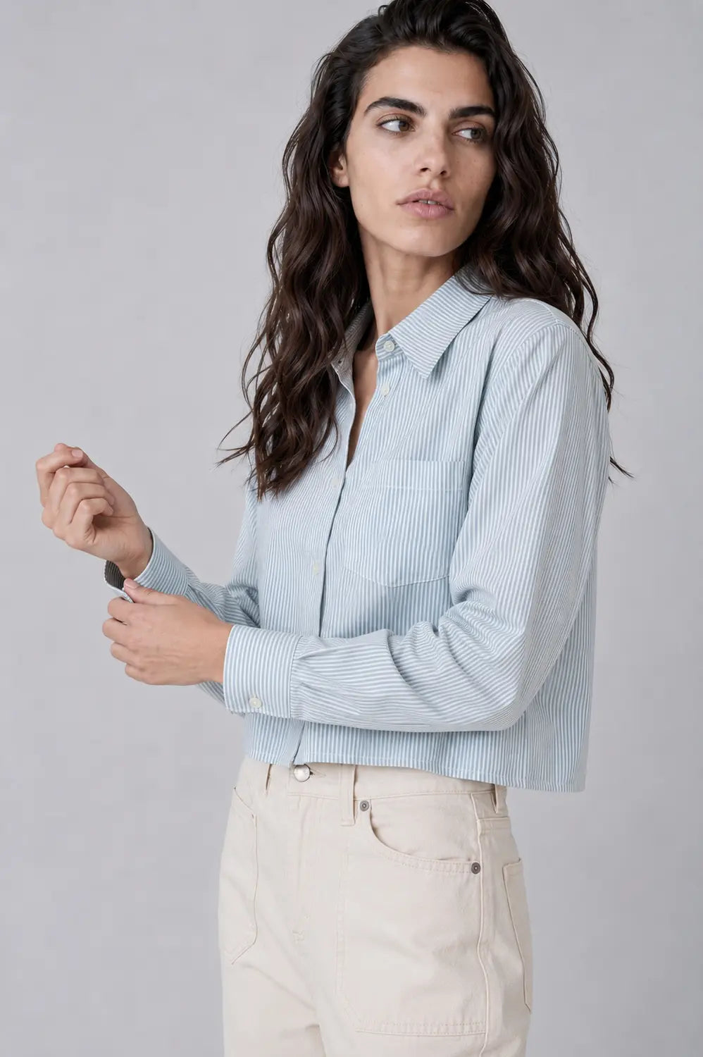 Alma cropped shirt