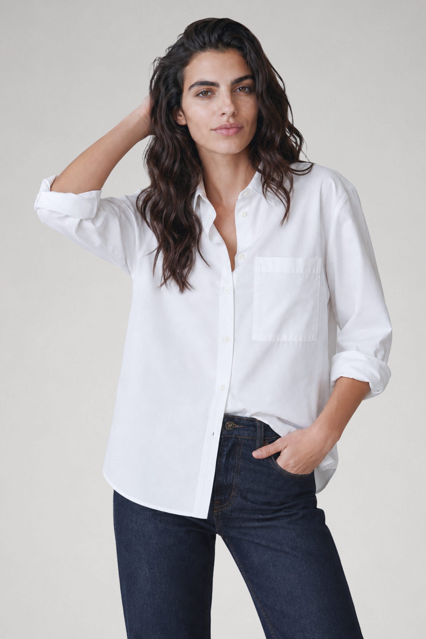 Chemise oversize en coton biologique - Billie