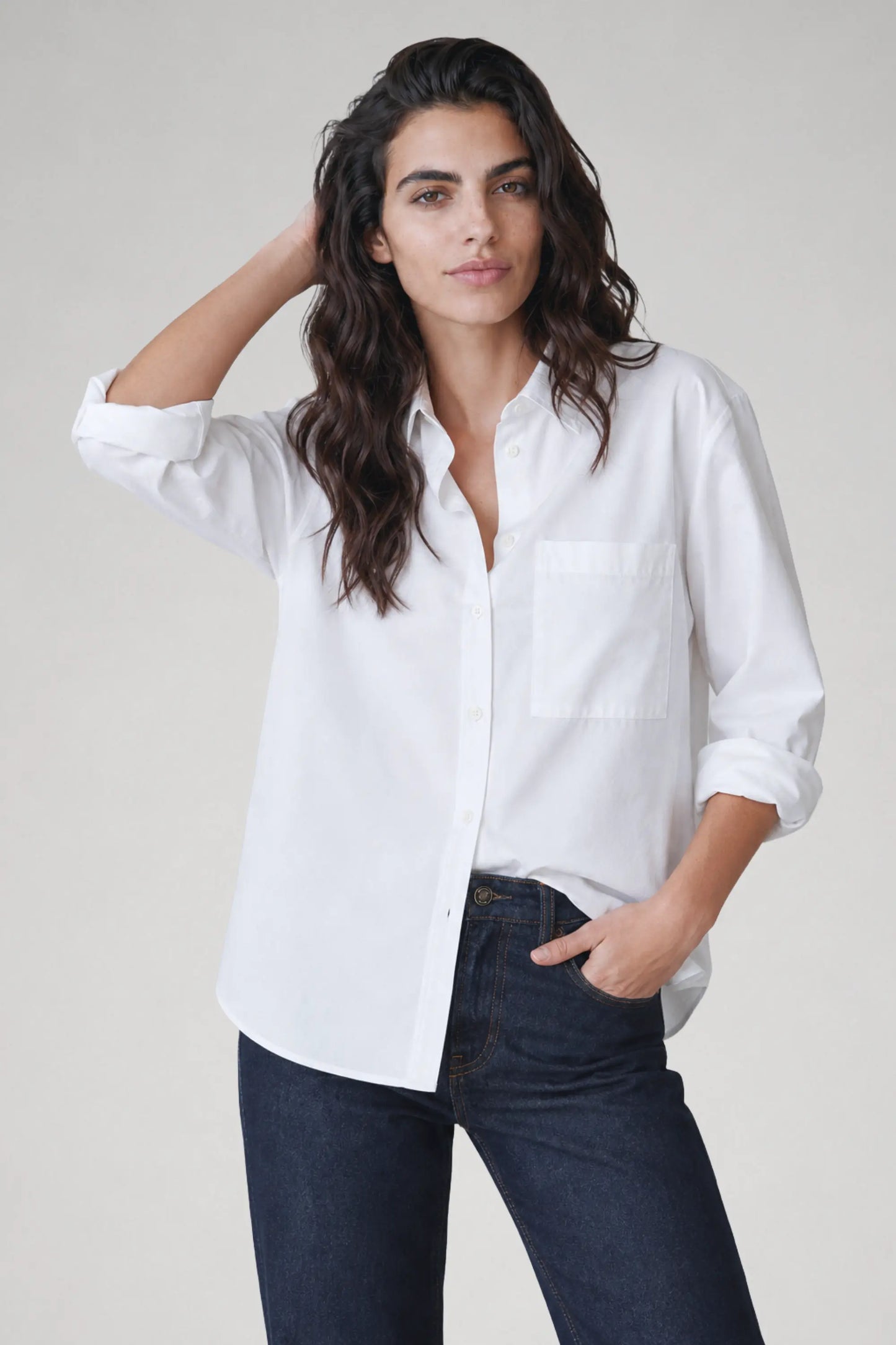 Chemise oversize en coton biologique - Billie
