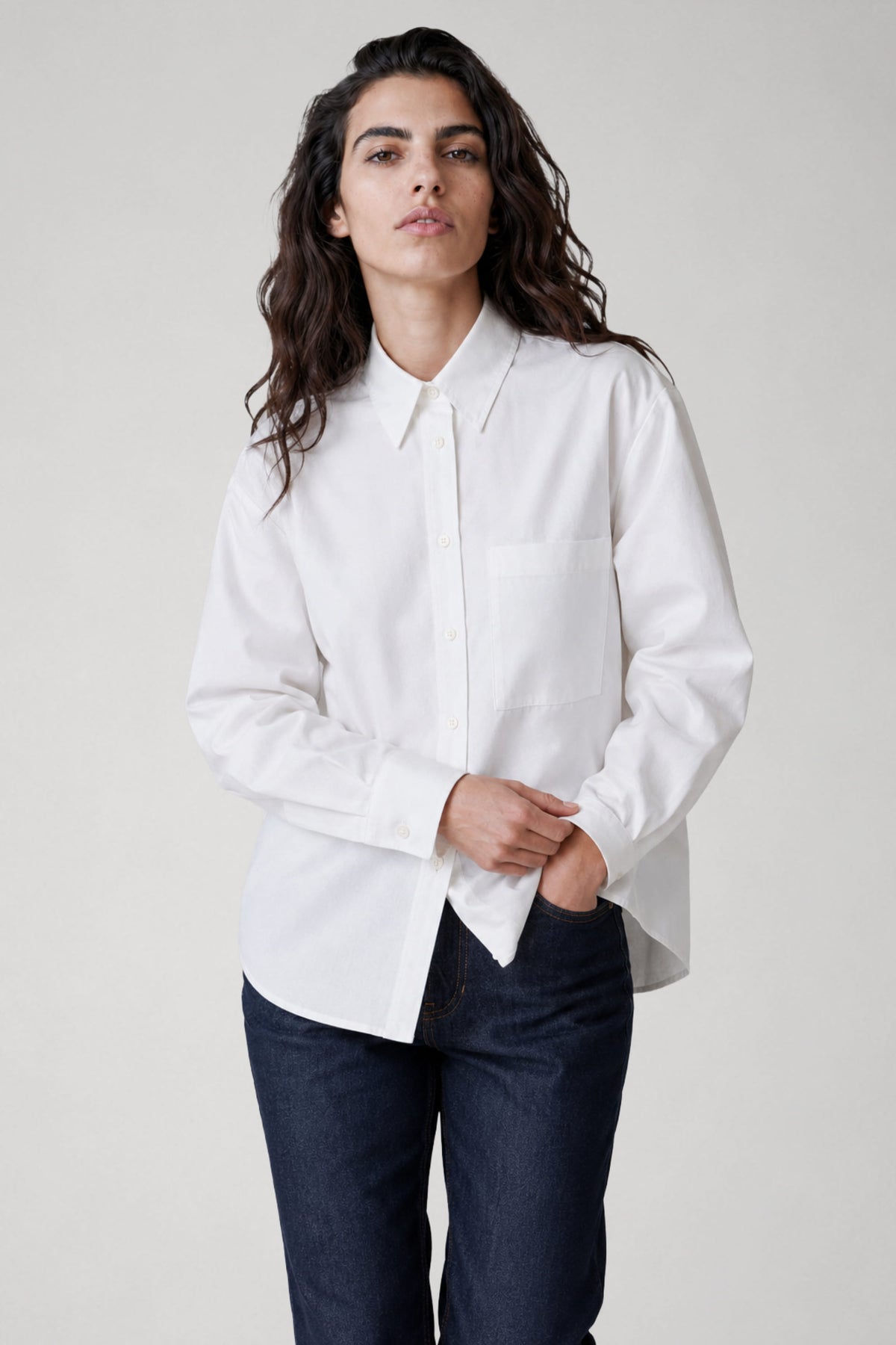 Chemise oversize en coton biologique - Billie