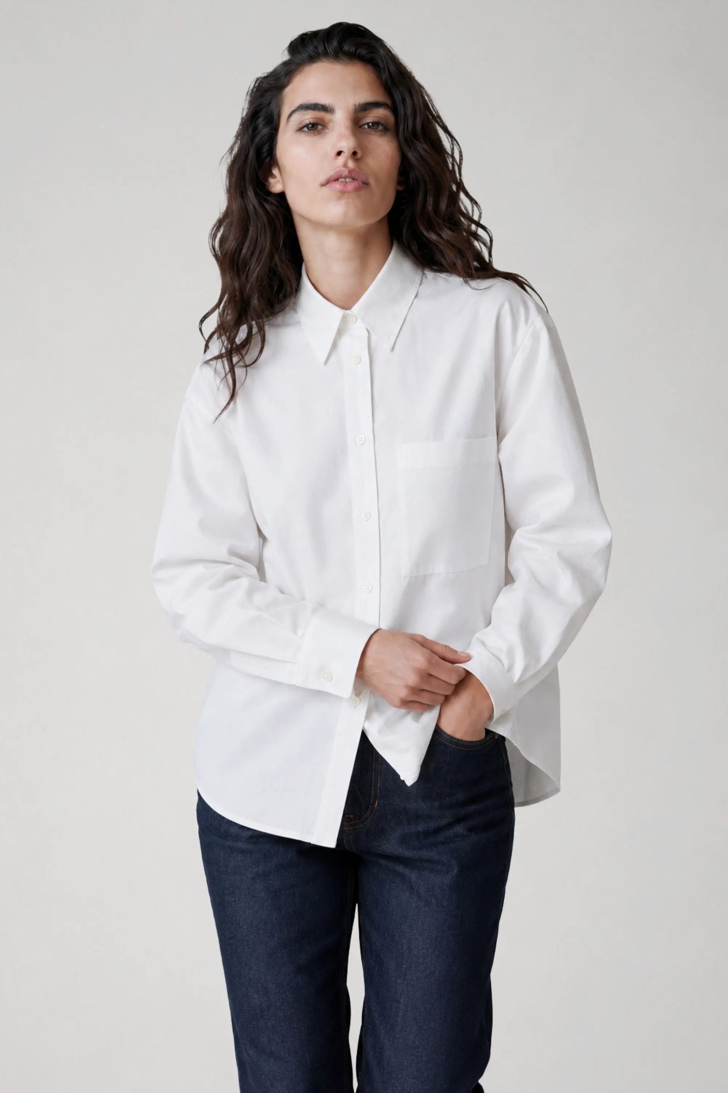 Chemise oversize en coton biologique - Billie