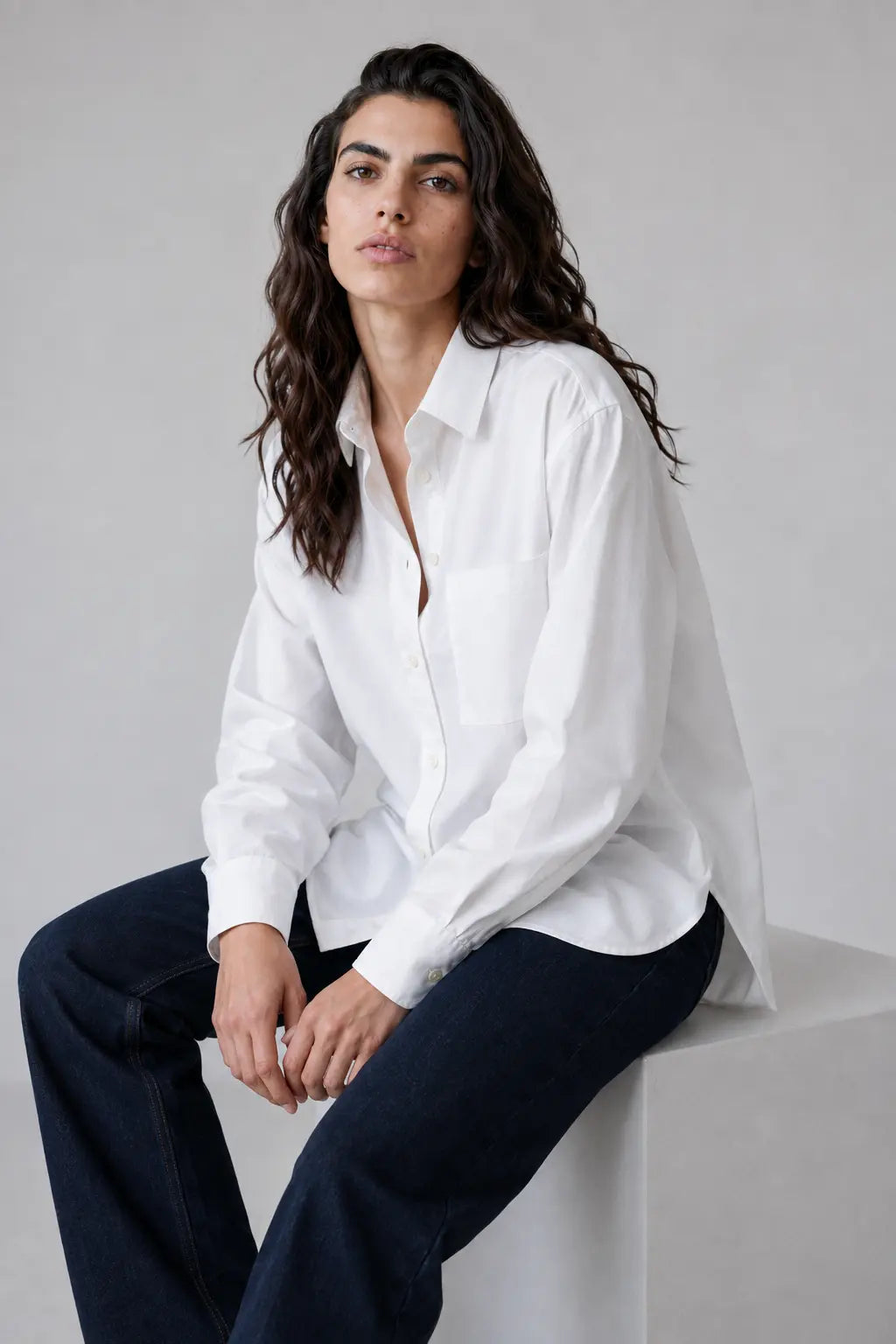 Chemise oversize en coton biologique - Billie