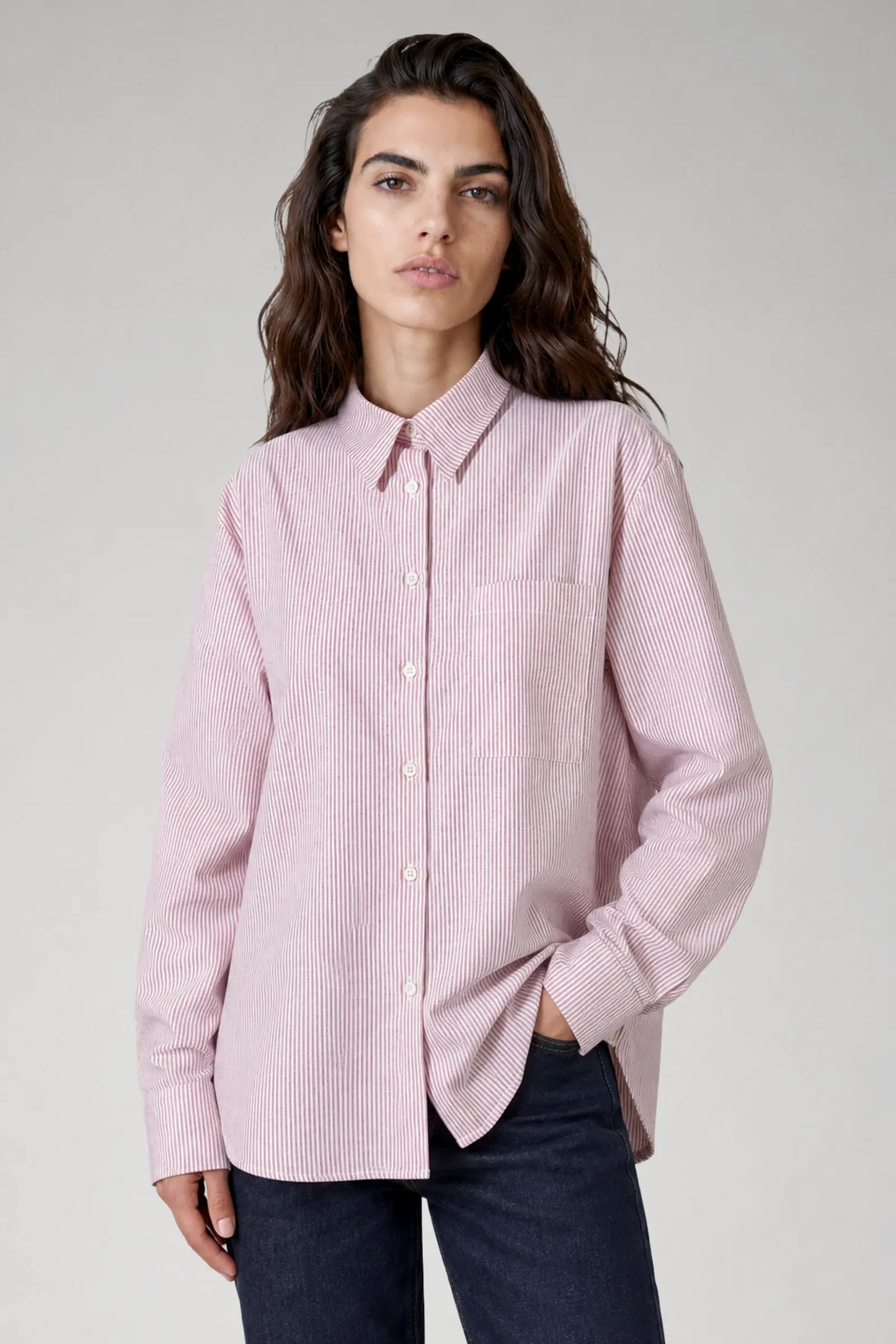 Chemise oversize en coton biologique - Billie