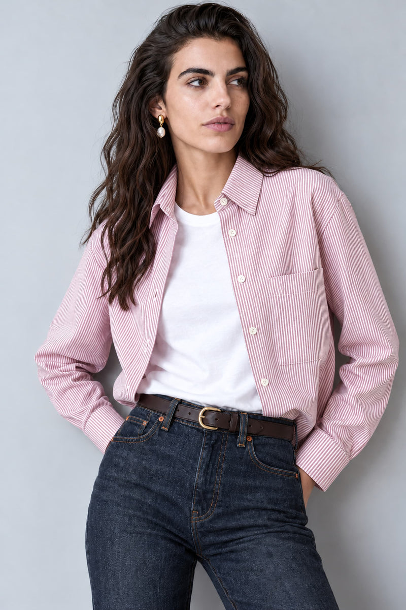 Chemise oversize en coton biologique - Billie
