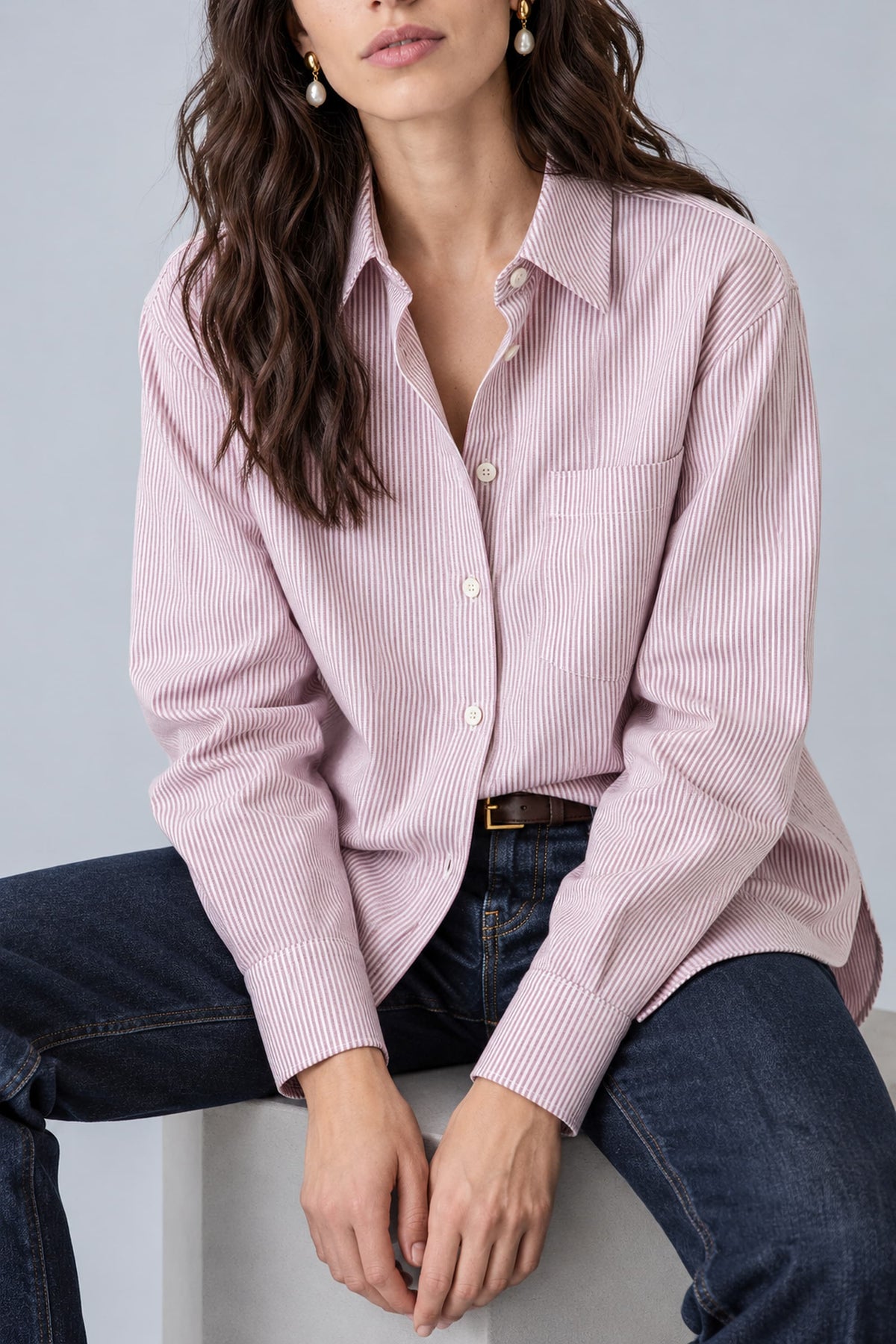 Chemise oversize en coton biologique - Billie