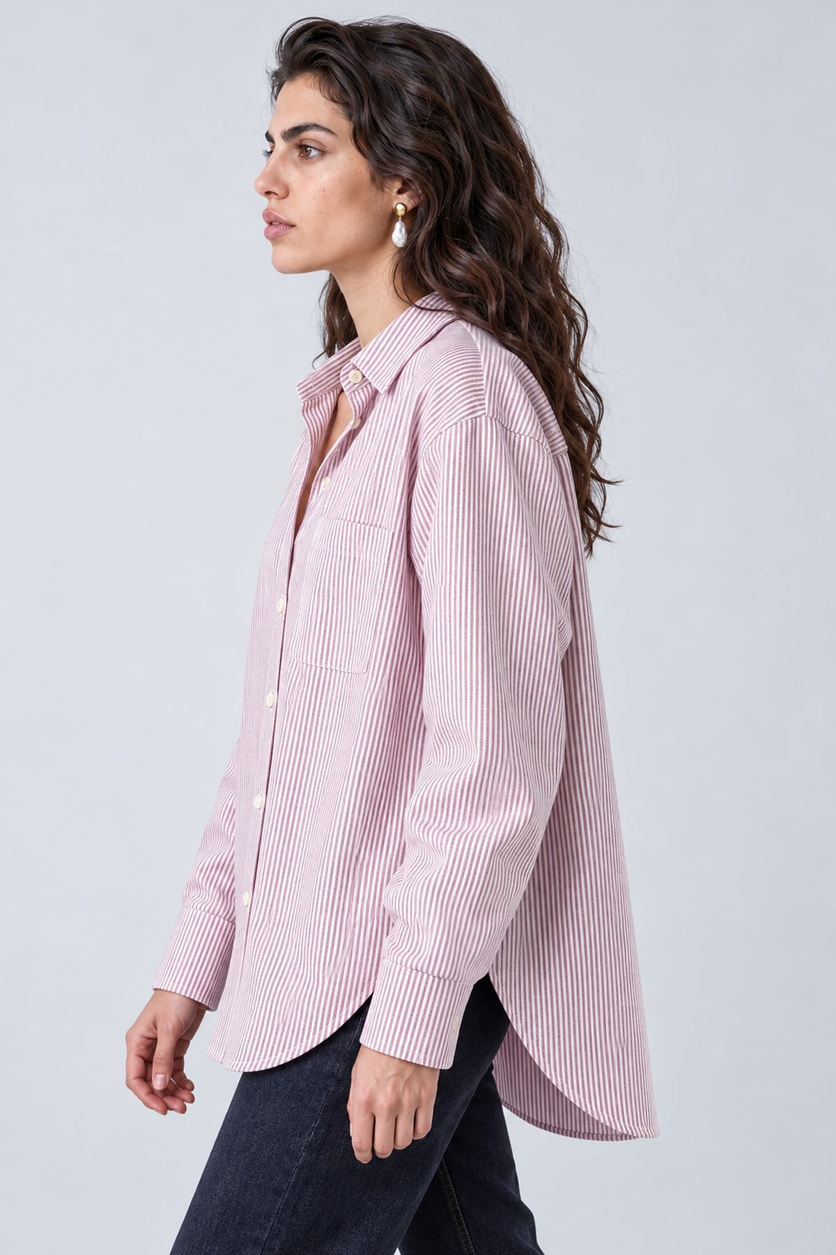 Chemise oversize en coton biologique - Billie